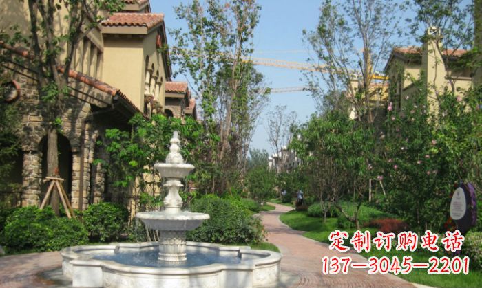 三明小区景观大理石喷泉石雕 (5)