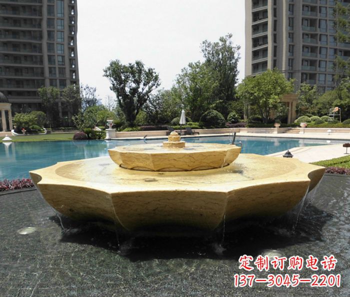 三明小区景观大理石喷泉石雕 (6)