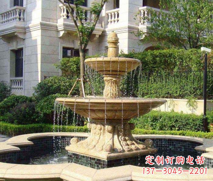 三明小区景观大型喷泉石雕 (2)
