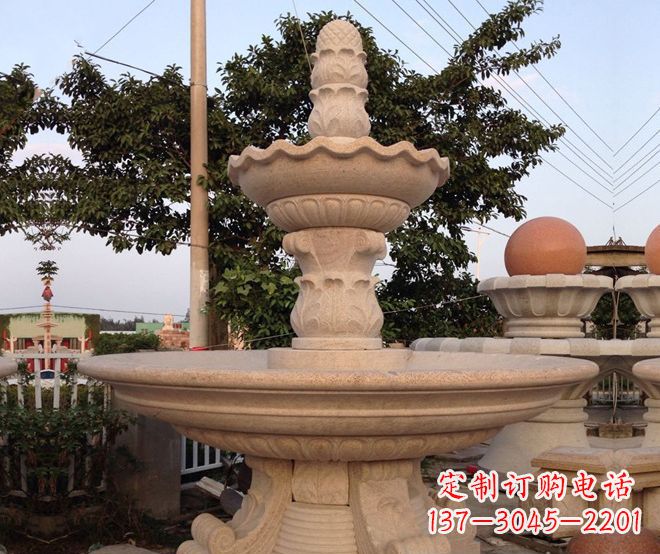 三明小区景观大型喷泉石雕 (4)