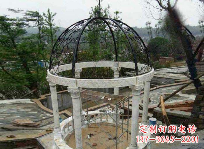 三明小区欧式圆顶凉亭石雕