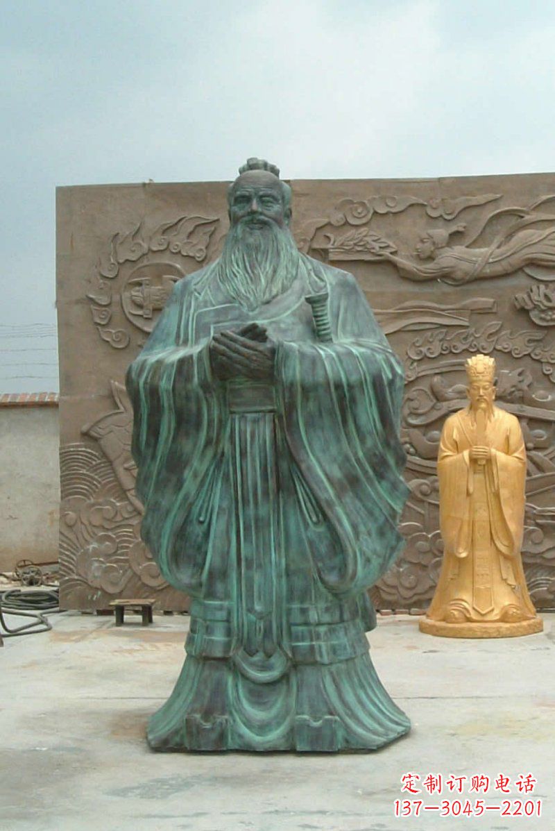三明校园青铜仿古孔子