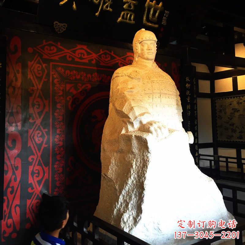 三明英雄盖世楚霸王石雕像
