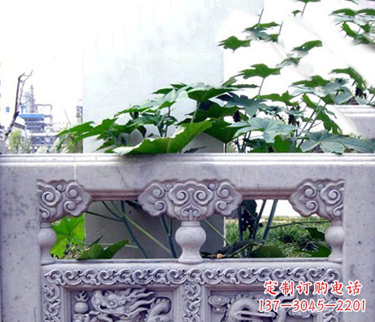 三明园林仿古石栏板景观石雕 (6)