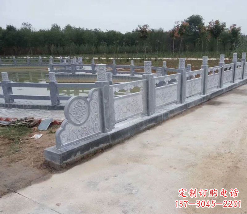 三明园林仿古石栏板景观石雕 (11)