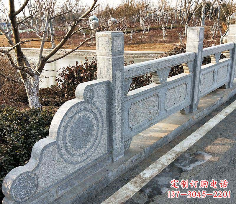 三明园林仿古石栏板景观石雕_1