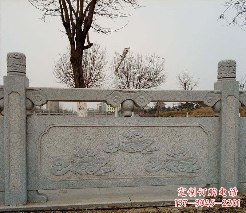 三明园林护城河石栏板景观石雕