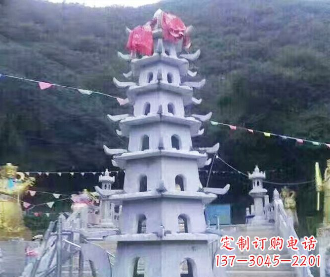 三明园林景观大理石宝塔石雕