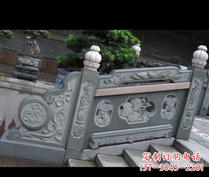 三明园林景观大理石栏板雕塑 (6)