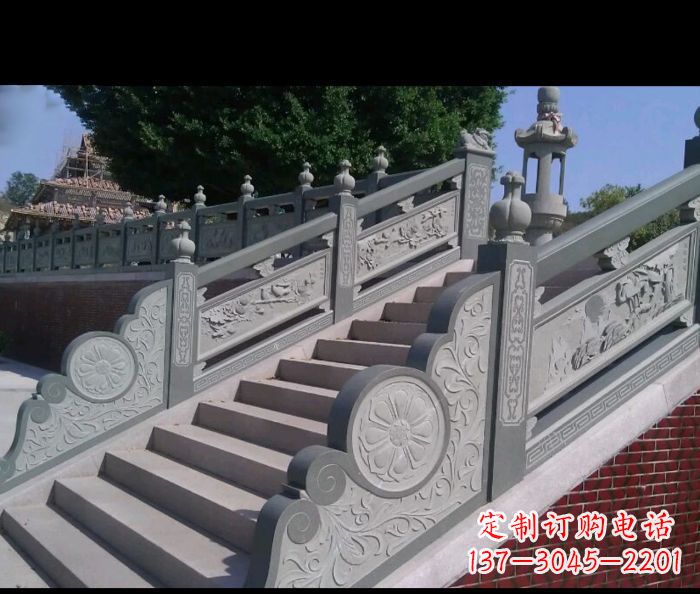 三明园林景观大理石栏板雕塑 (4)