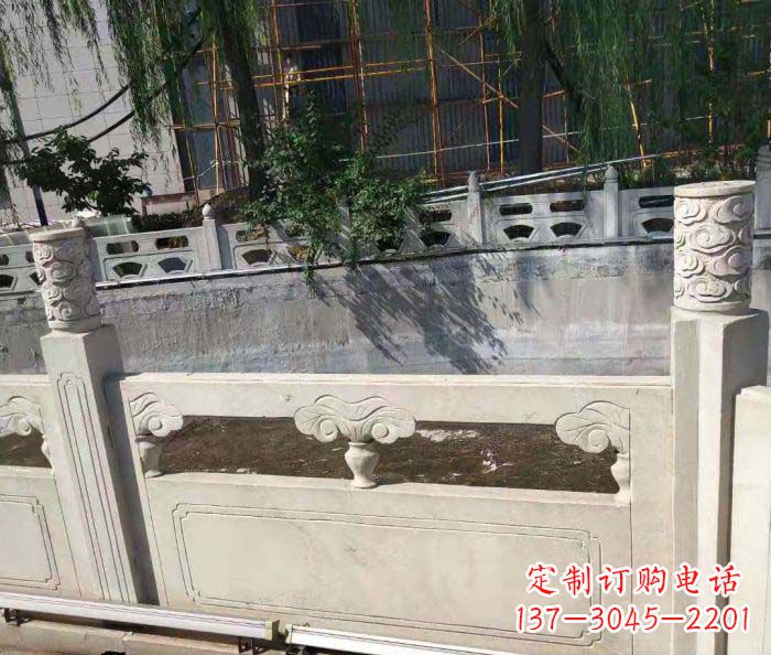 三明园林景观大理石栏板石雕 (6)