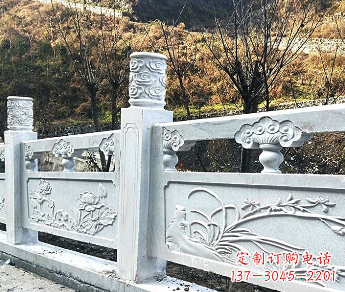 三明园林景观大理石栏板石雕 (7)