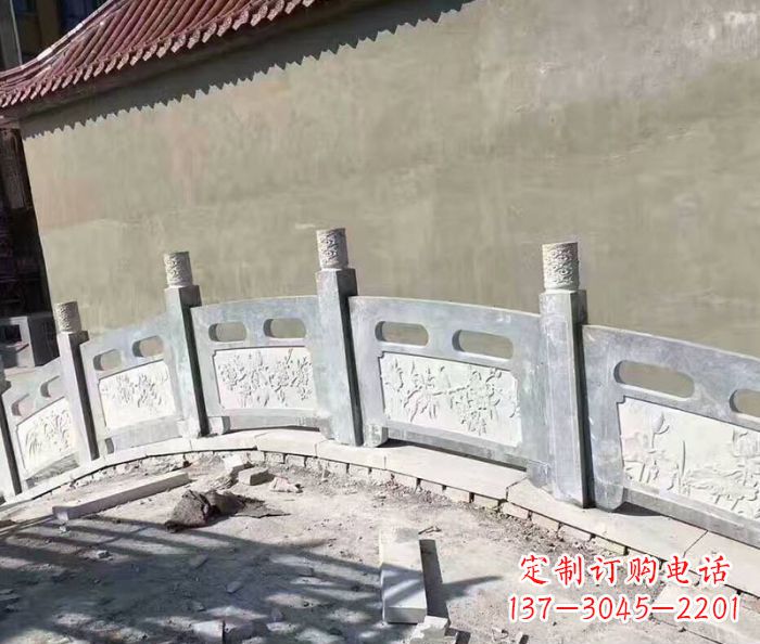 三明园林景观大理石桥栏板石雕 (5)