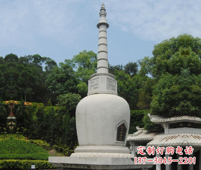 三明园林景观大理石舍利塔石雕