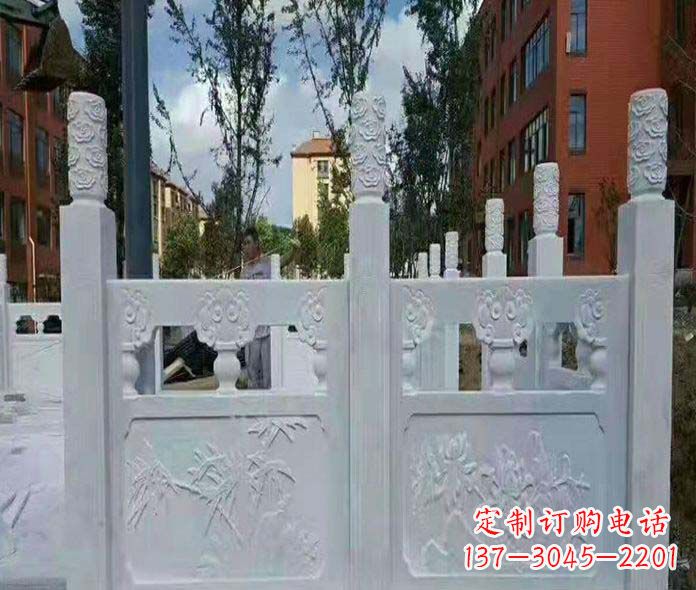 三明园林景观大理石桥栏板石雕_2