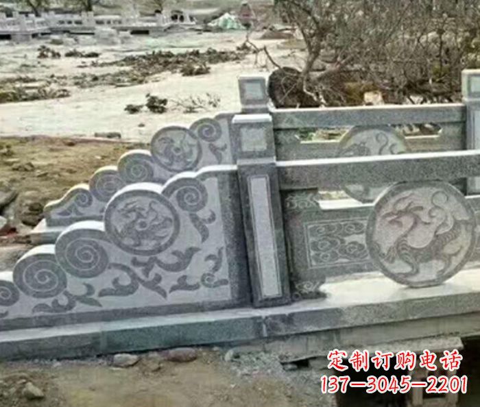 三明园林景观仿古石雕栏板 (10)