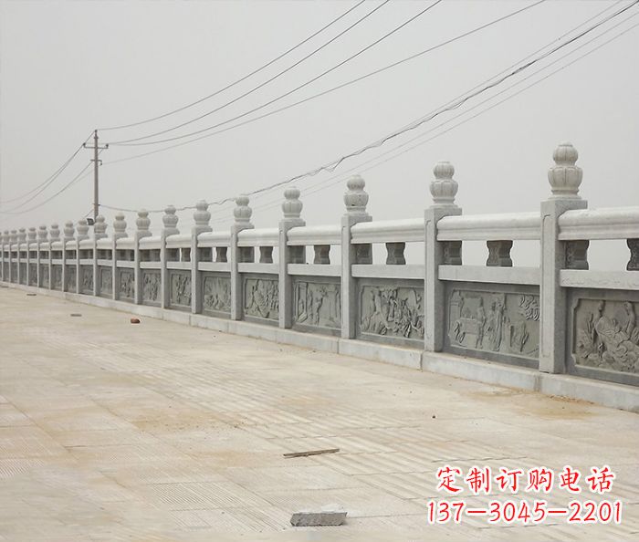 三明园林景观仿古石雕栏板_2