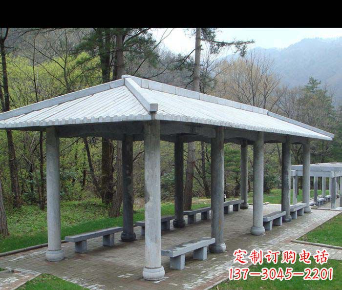 三明园林景观仿古石雕长廊