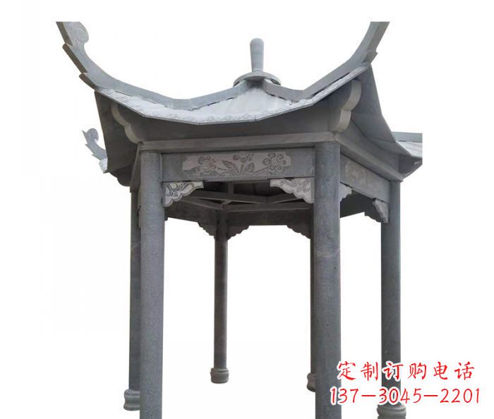 三明园林景观仿古石雕凉亭 (3)