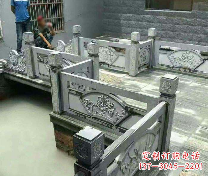 三明园林景观仿古石浮雕栏板 (4)