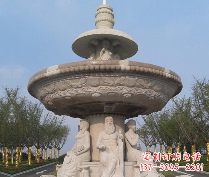 三明园林景观西方人物喷泉石雕 (2)