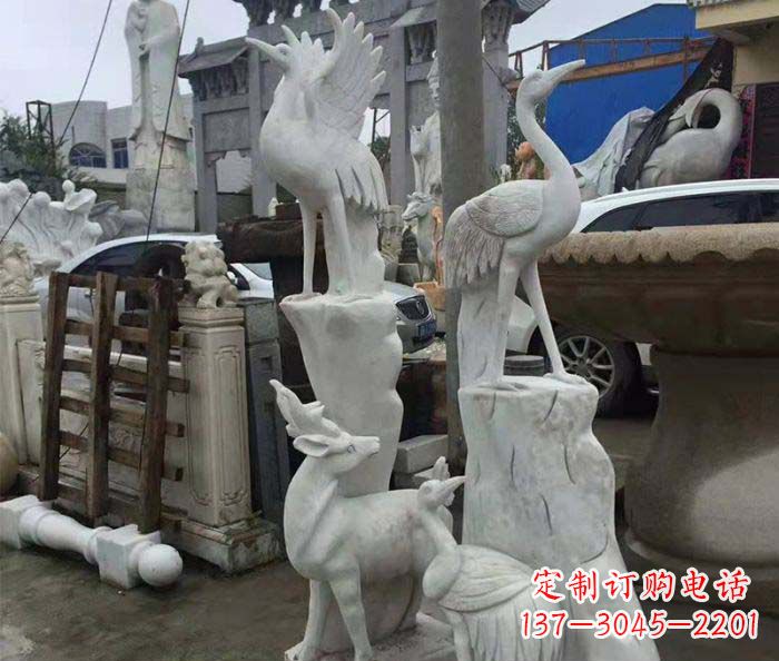 三明园林景观仙鹤石雕