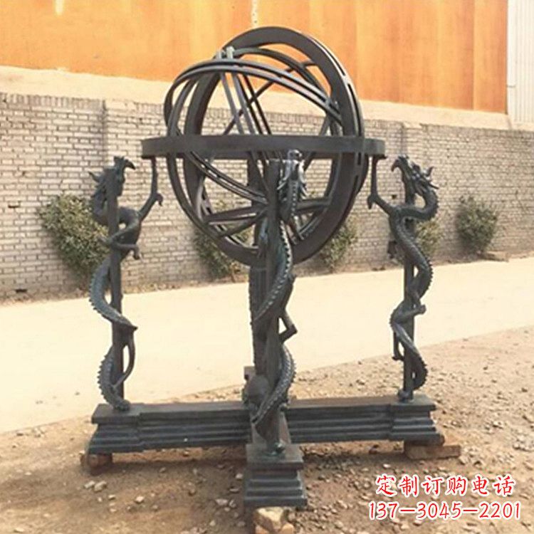 三明张衡天体仪浑天仪雕塑摆件