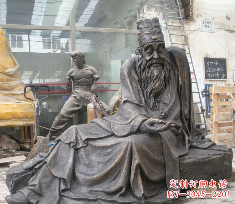 三明张仲景铜雕