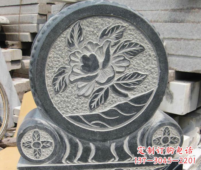 三明招财抱鼓石仿古石门墩