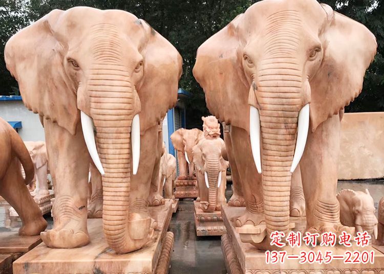 三明招财大象石雕