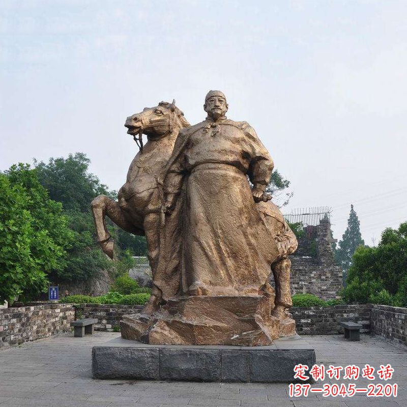 三明中国历史名人明太祖朱元璋铜雕像