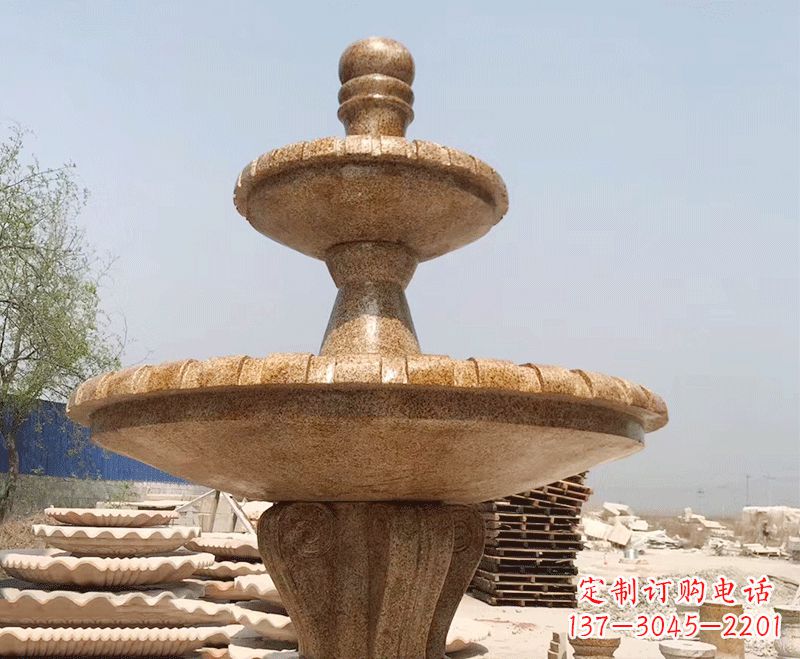 三明中式石雕喷泉