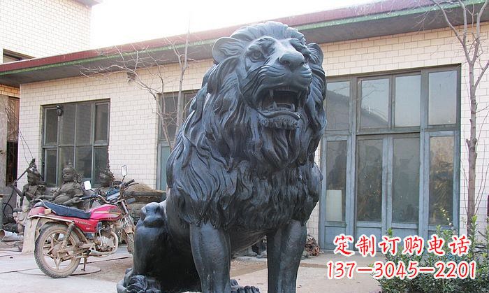 三明铸铜狮子铜雕